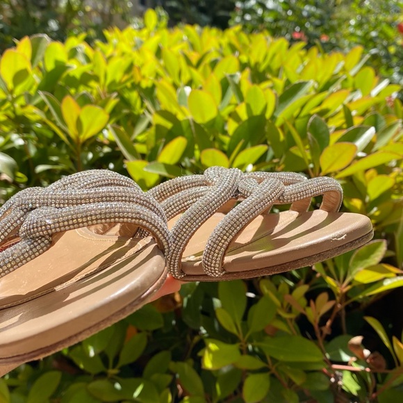 EUC Aquazzura moondust slides sandals $895 37.5 - Picture 9 of 10